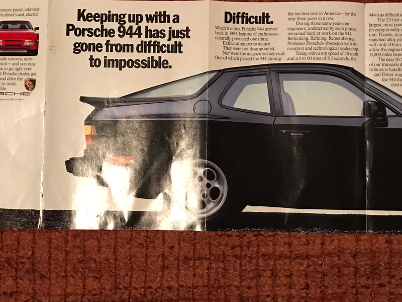 Illustration for article titled I have a 32 year old center fold advertisement from Road & Track